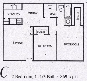 Unit 906 floor plan